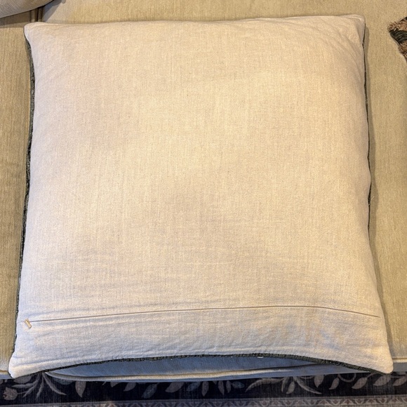 Pottery Barn Textured Green Throw Pillow Cover 22” - Picture 3 of 3